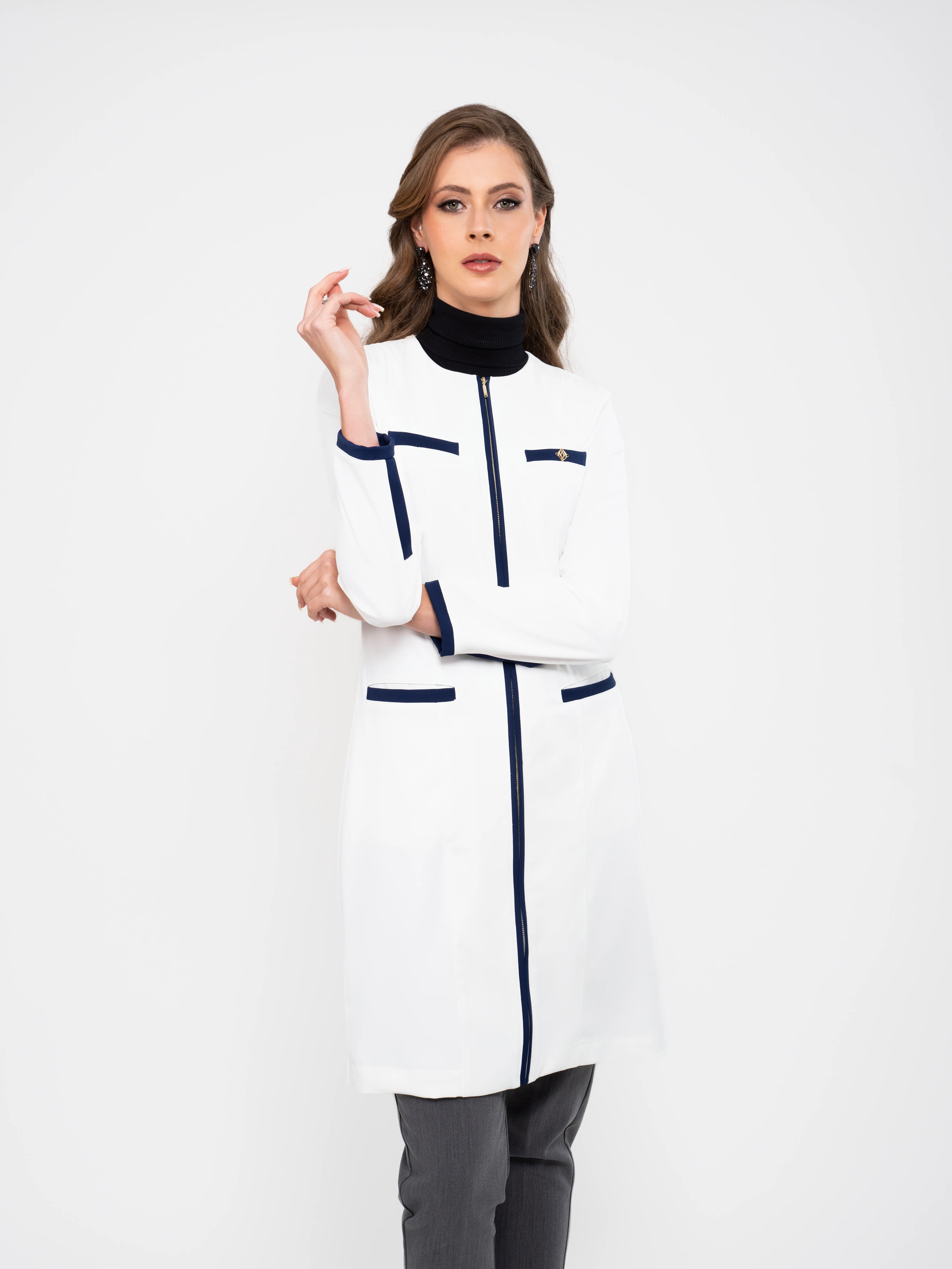 Jaleco Tulipa - Off White - Imagem 3